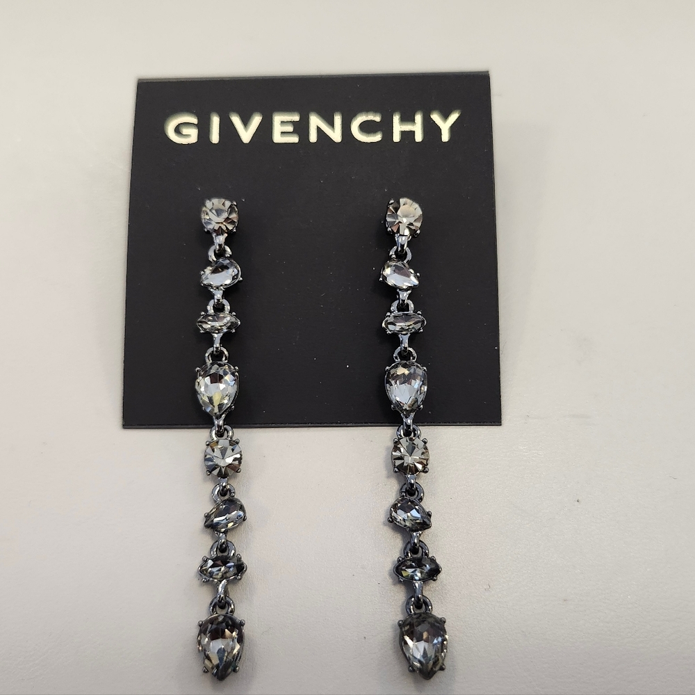 NWT Givenchy Stone & Crystal Drop Earrings